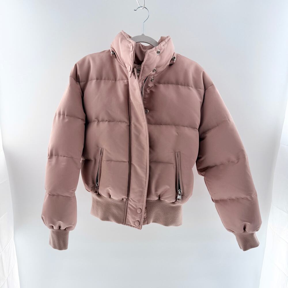 Alexander McQueen Tailored Quilted Puffer Jacket Dusty Rose Pink 42 IT / US 6